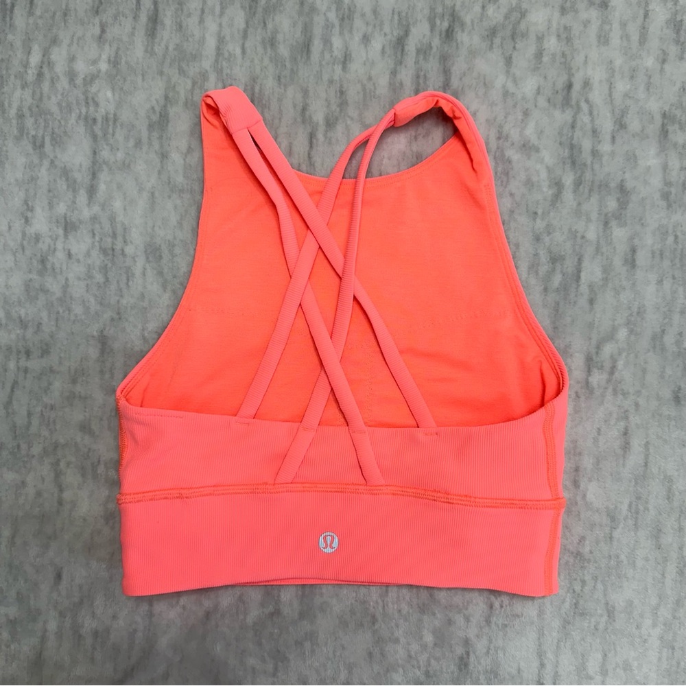 Lululemon Energy High Neck Longline Ribbed Bra